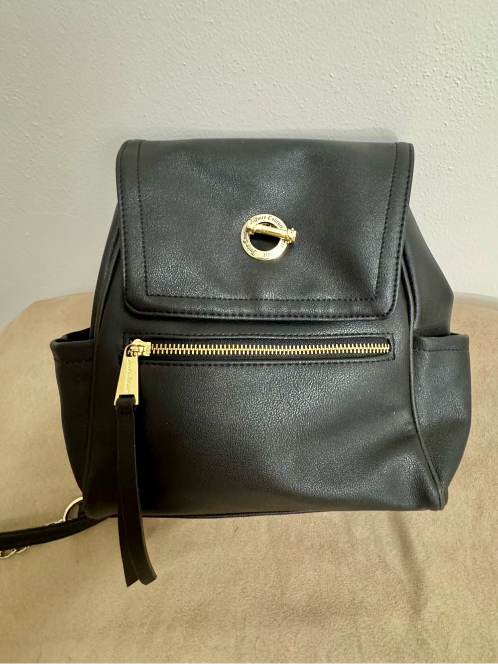 Juicy Couture Pop That Lock Mini Backpack w/Gold Hardware